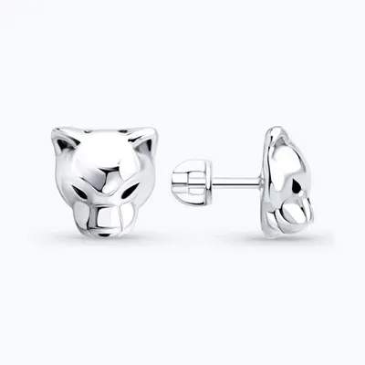 Серьги из серебра с эмалью из серебро