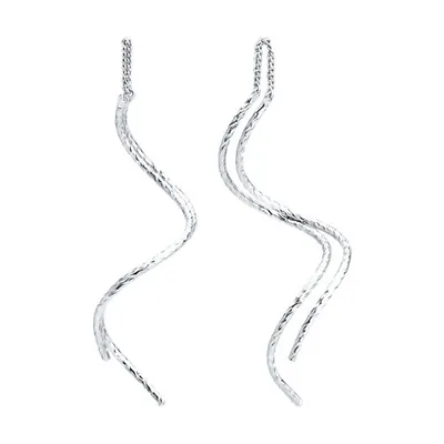 Серьги из серебра из серебро