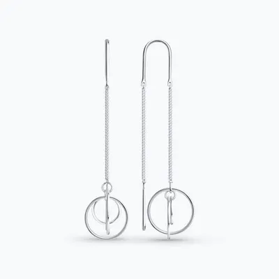 Серьги из серебра из серебро