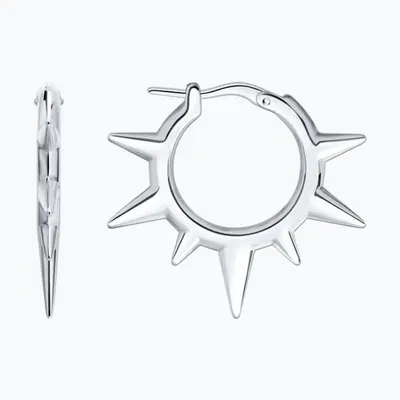 Серьги из серебра из серебро