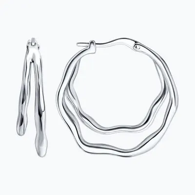 Серьги из серебра из серебро