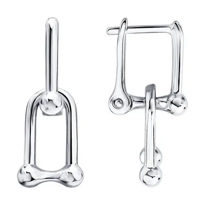 Серьги из серебра из серебро