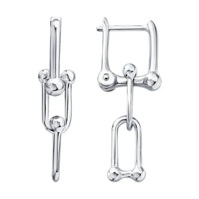 Серьги из серебра из серебро