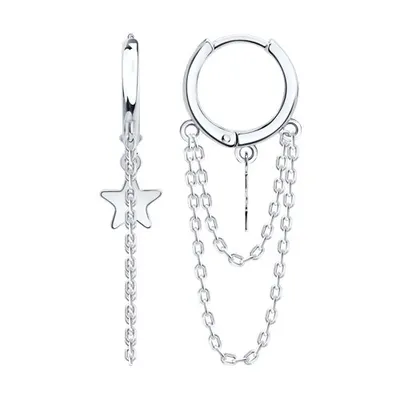 Серьги из серебра из серебро