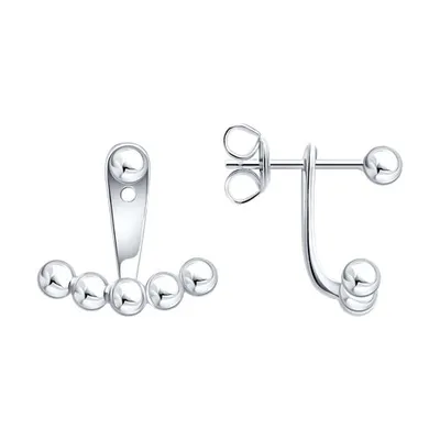 Серьги из серебра из серебро