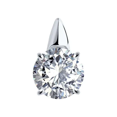 Подвеска из серебра с фианитом из серебро