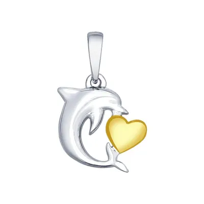 Подвеска из золочёного серебра из серебро