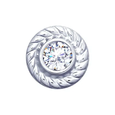 Подвеска из серебра с фианитом из серебро