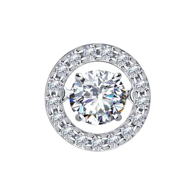 Подвеска из серебра с фианитами из серебро