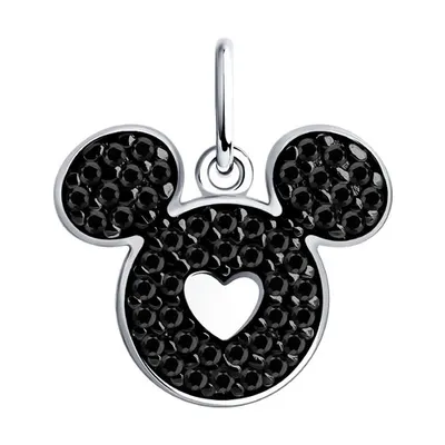 Подвеска из серебра с фианитами из серебро