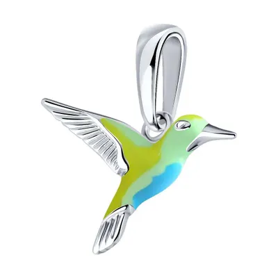 Подвеска из серебра с эмалью из серебро