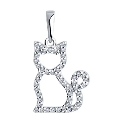 Подвеска из серебра с фианитами из серебро