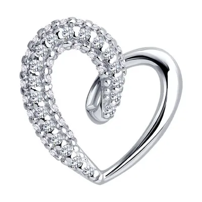 Подвеска из серебра с фианитами из серебро