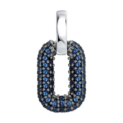 Подвеска из серебра с фианитами из серебро