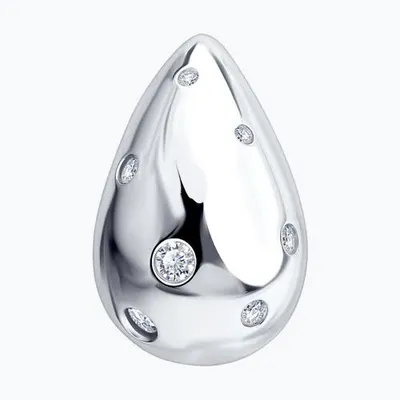 Подвеска из серебра с фианитами из серебро