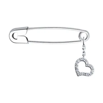 брошь из серебро