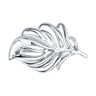 брошь из серебро