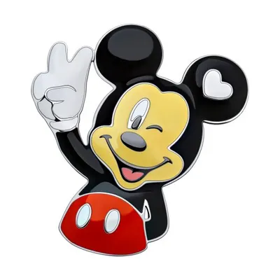 Брошь из серебра с эмалью из серебро