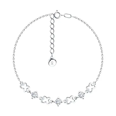 Браслет из серебра с фианитами из серебро