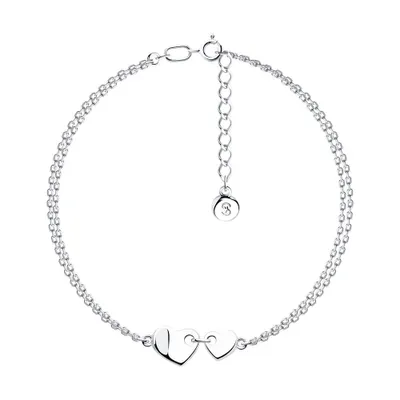 Браслет из серебра с фианитами из серебро