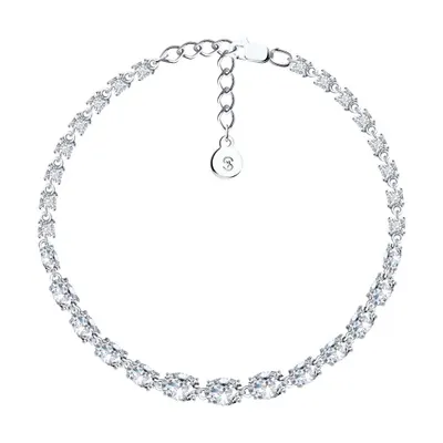 Браслет из серебра с фианитами из серебро