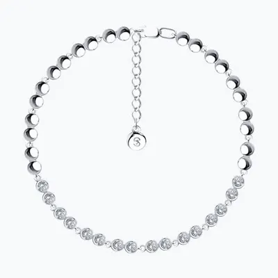 Браслет из серебра с фианитами из серебро