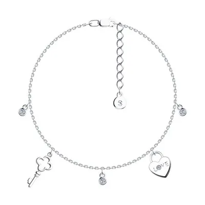 Браслет из серебра с фианитами из серебро