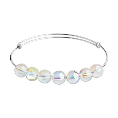 Браслет из серебра с кристаллами из серебро