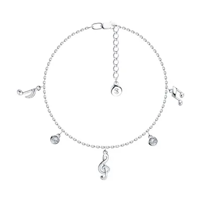 Браслет из серебра с фианитами из серебро