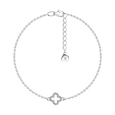 Браслет из серебра с фианитами из серебро