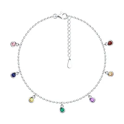 Браслет из серебра с фианитами из серебро