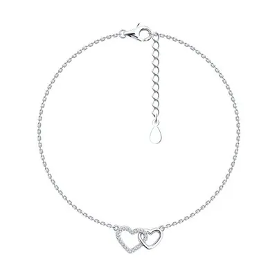 Браслет из серебра с фианитами из серебро