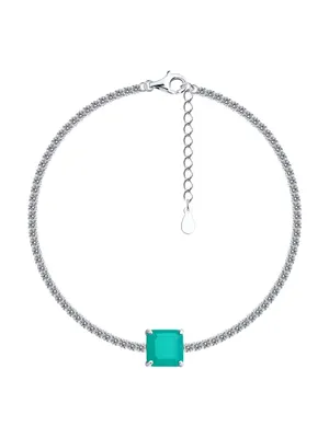 Браслет из серебра с фианитами из серебро