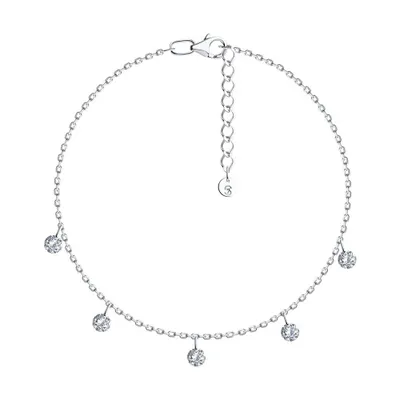 Браслет из серебра с фианитами из серебро