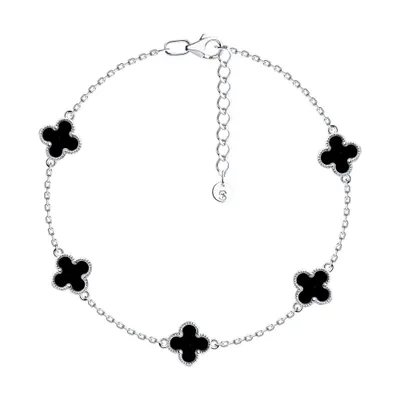 Браслет из серебра с эмалью из серебро