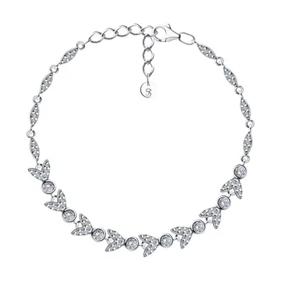 Браслет из серебра с фианитами из серебро