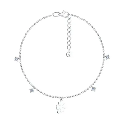 Браслет из серебра с фианитами из серебро