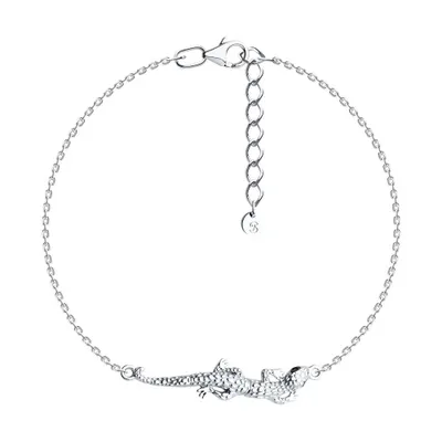 Браслет из серебра с фианитами из серебро