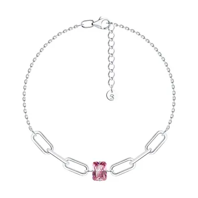 Браслет из серебра с фианитом из серебро