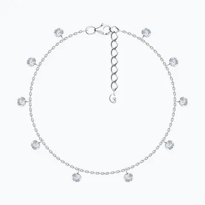 Браслет из серебра с фианитами из серебро