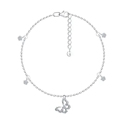 Браслет из серебра с фианитами из серебро