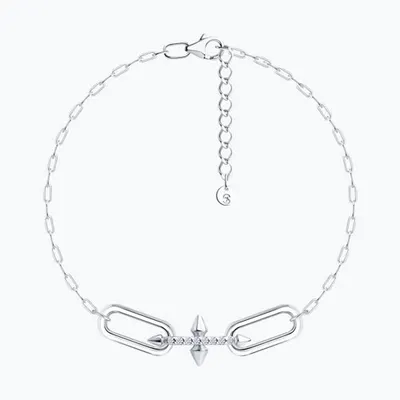 Браслет из серебра с фианитами из серебро