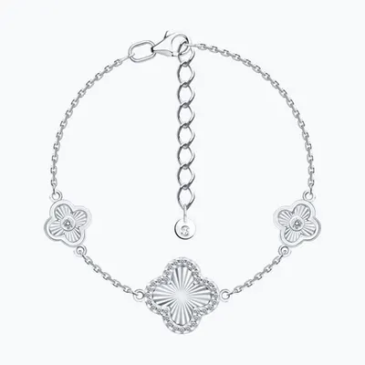 Браслет из серебра с фианитами из серебро