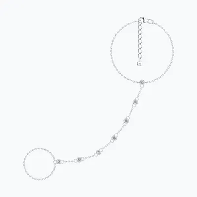 Браслет из серебра с фианитами из серебро