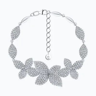 Браслет из серебра с фианитами из серебро