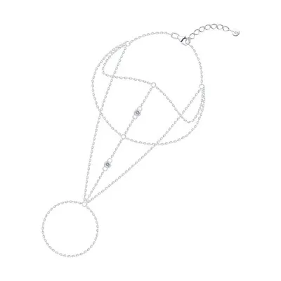 Браслет из серебра с фианитами из серебро