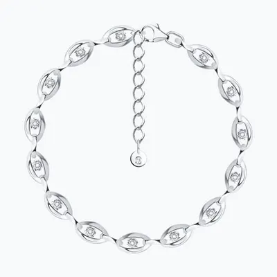 Браслет из серебра с фианитами из серебро