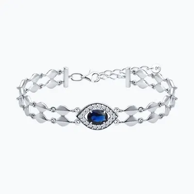 Браслет из серебра с фианитами из серебро