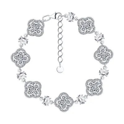 Браслет из серебра с фианитами из серебро