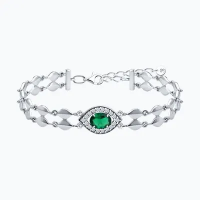 Браслет из серебра с фианитами из серебро